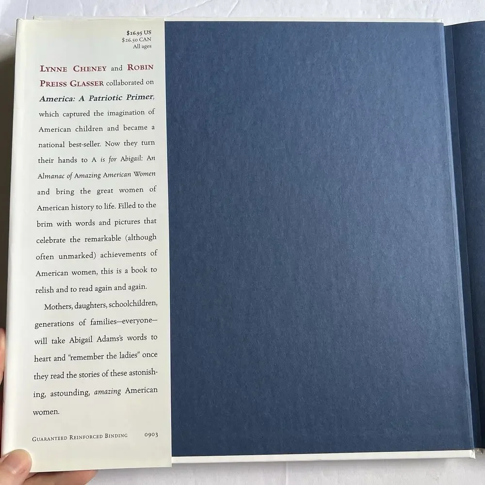 A is for Abigail An Almanac of Amazing American Women Hardcover By Lynne Cheney